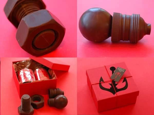 Лампочка из шоколада, интересные формы для шоколада