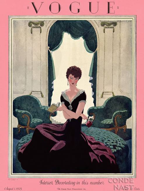 Старая обложка журнала Vogue в начале ХХ века
