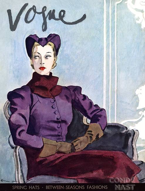 Старая обложка журнала Vogue в начале ХХ века