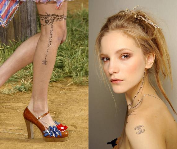 Моющиеся татуировки Chanel (Видео)