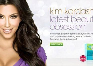 Ким Кардашян рекламирует удаление волос