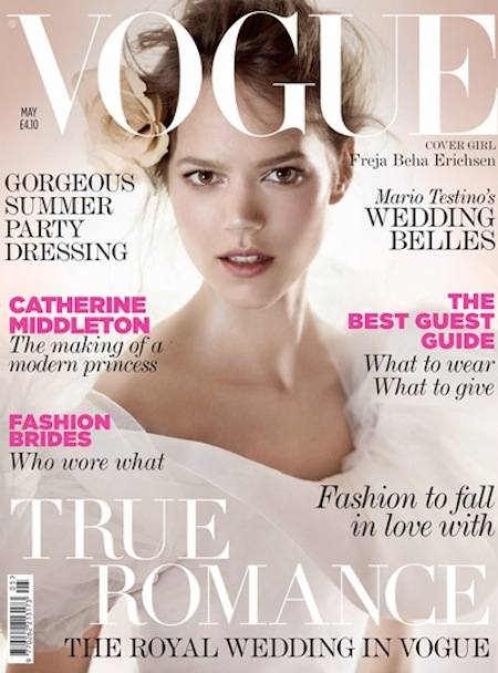 Майский Vogue UK в трех свадебных обложках
