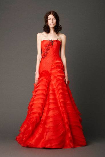Красные свадебные платья Vera Wang