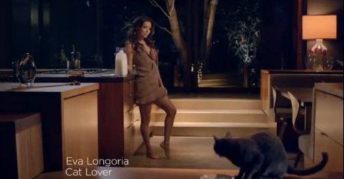 Ева Лонгория в рекламе кошачьего корма Sheba