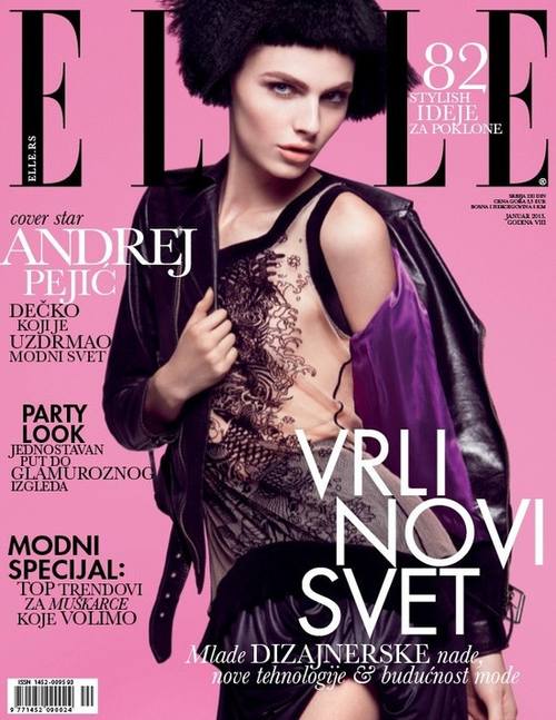 Андрей Пежич на обложке Elle