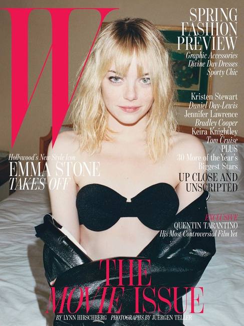 Эмма Стоун на обложке журнала W Magazine