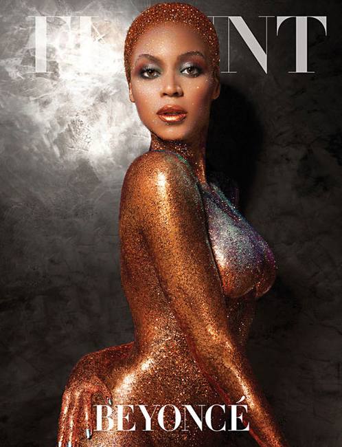 Сильно измененная Бейонсе на обложке журнала Flaunt