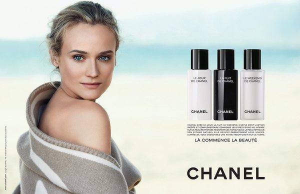 Дайан Крюгер в кампании Chanel и на обложке Harper's Bazaar