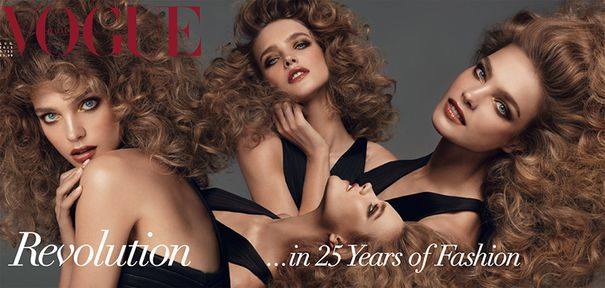 Шесть обложек на 25-летие Vogue Italia