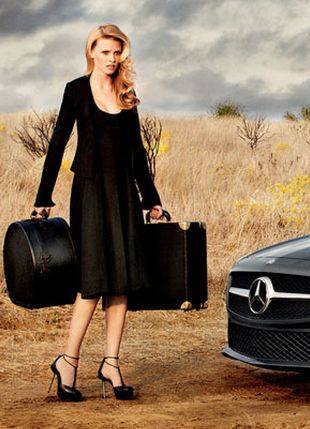 Лара Стоун в кампании Mercedes