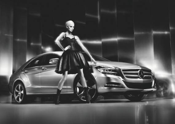 Лара Стоун в кампании Mercedes