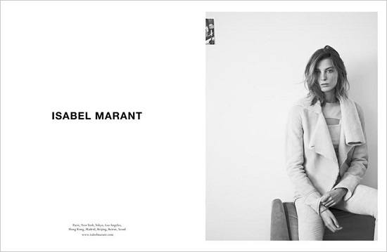 Дарья Вербова в кампании Isabel Marant зима 2014