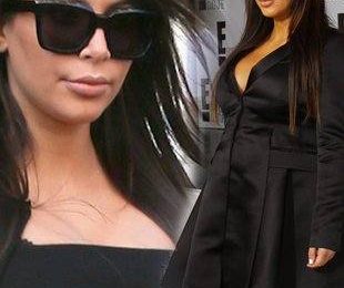 Два маленьких черных платья беременной Ким Кардашян