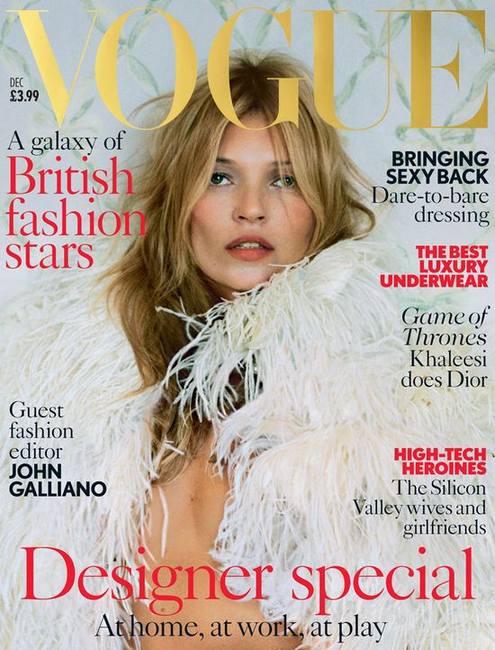 Кейт Мосс, Ирина Шейк и Карли Клосс на обложках Vogue