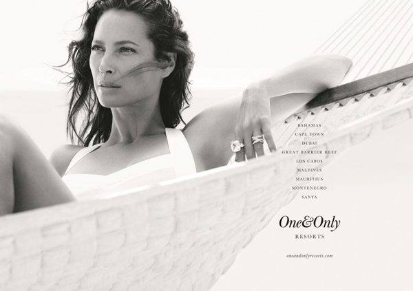 Кристи Терлингтон в кампании One&Only Resorts