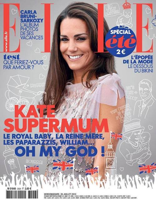 Кейт Миддлтон как супер мама на обложке Elle France