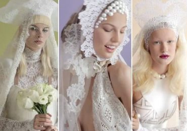 Необычные свадебные наряды для V Magazine