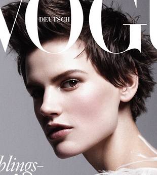 Саския де Браун на обложке немецкого Vogue